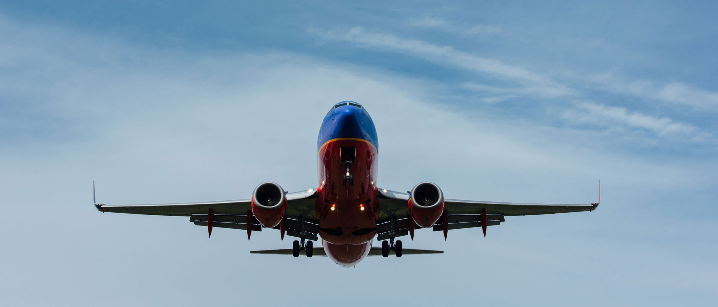 Plane taking off of runway