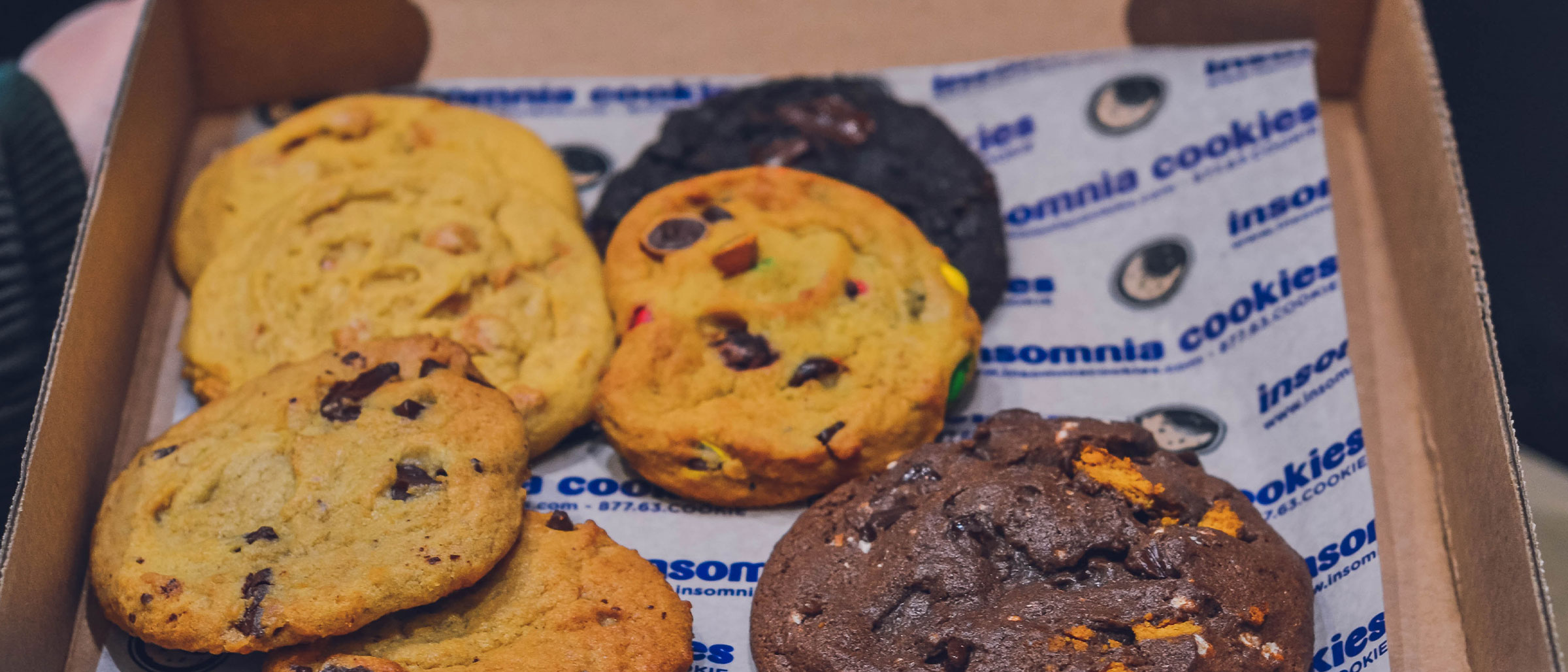 Insomnia Cookies in box