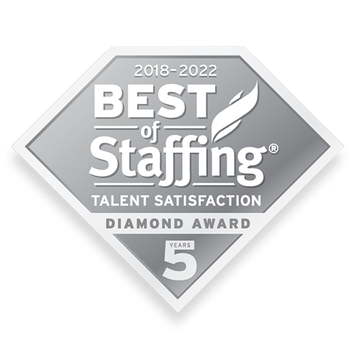 ClearlyRated’s 2022 Best of Staffing Talent Diamond Award for Service Excellence