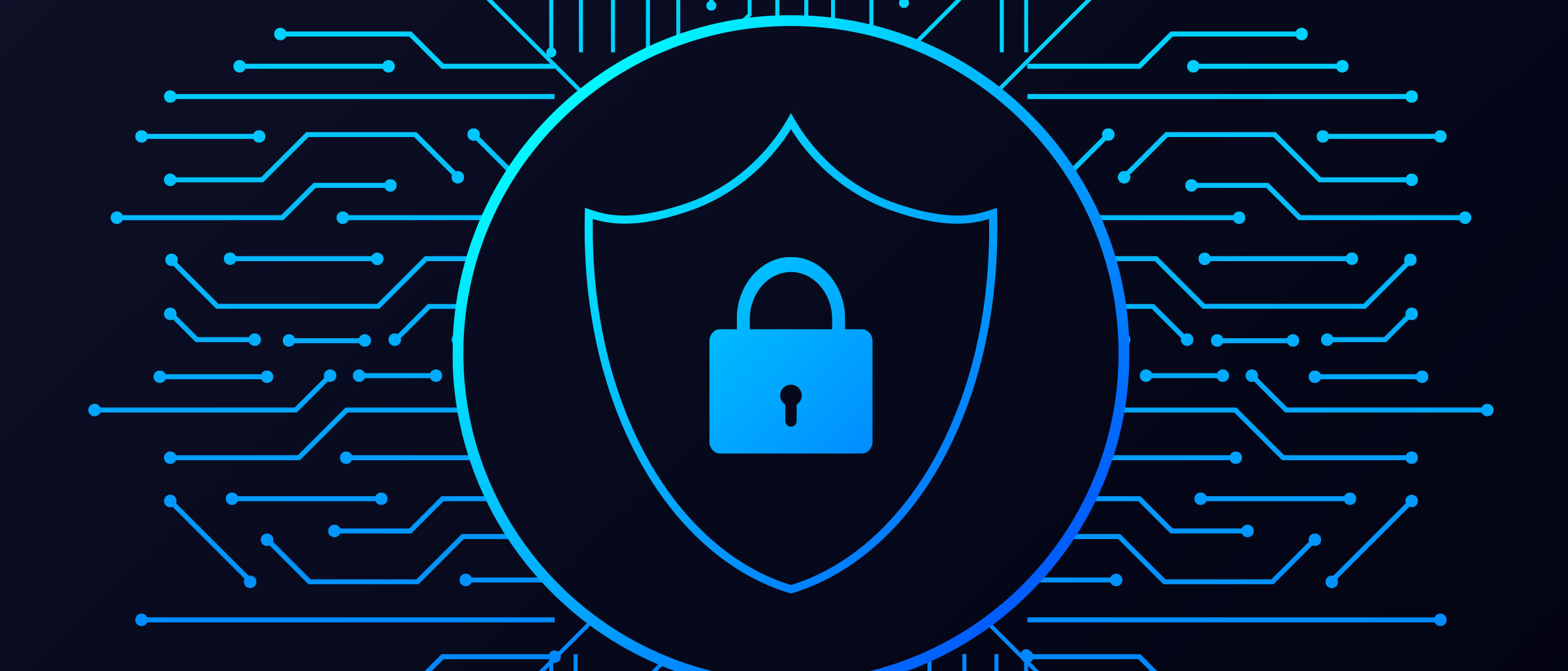 Animated lock within shield