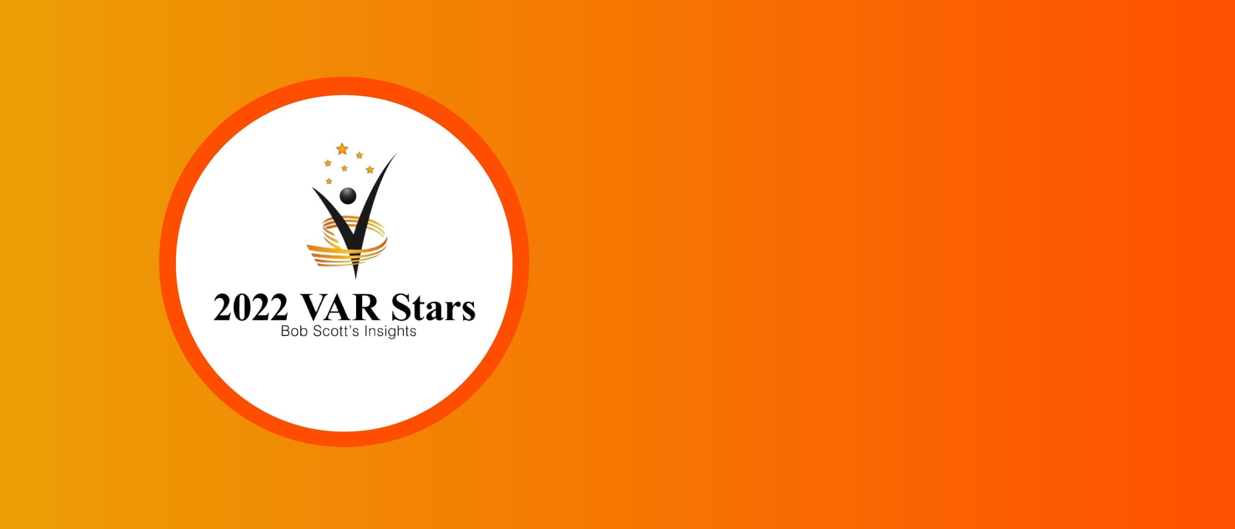 VARStars award logo with orange background