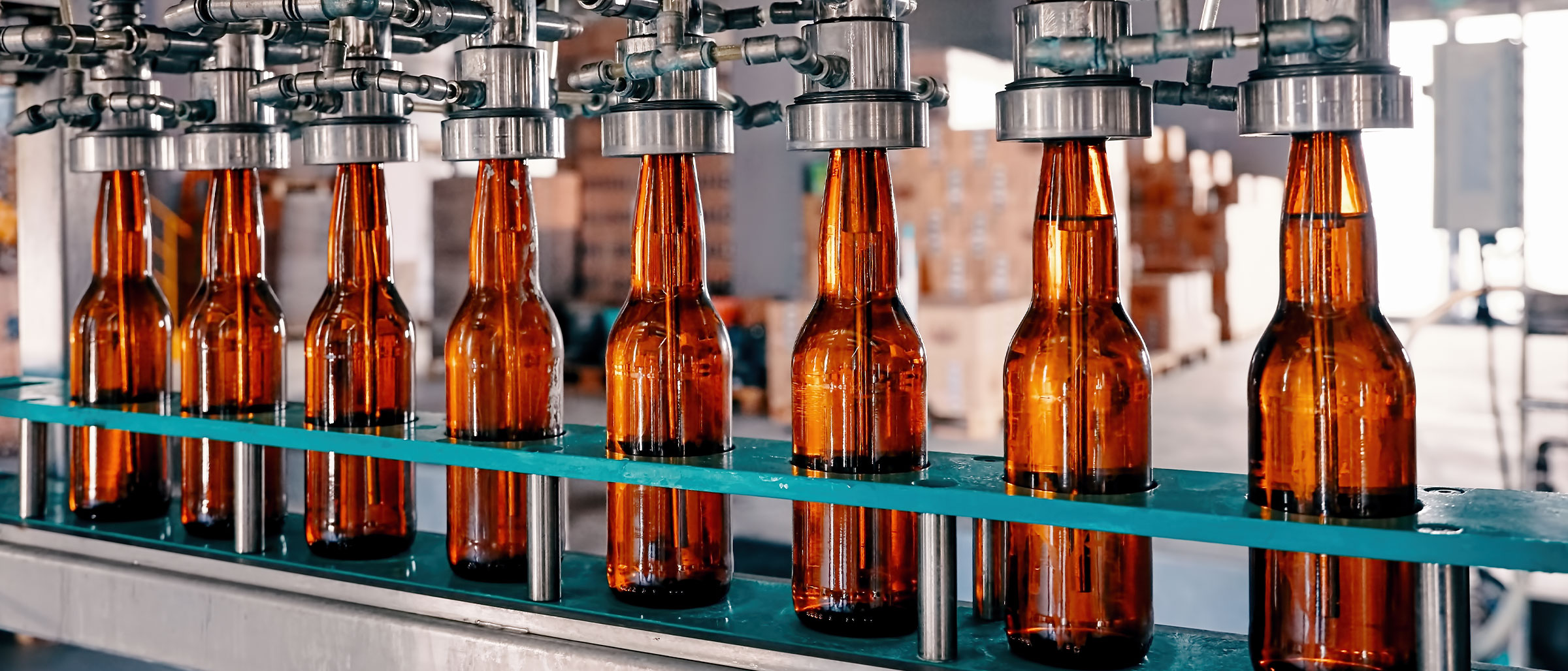 Glass Bottles in Production