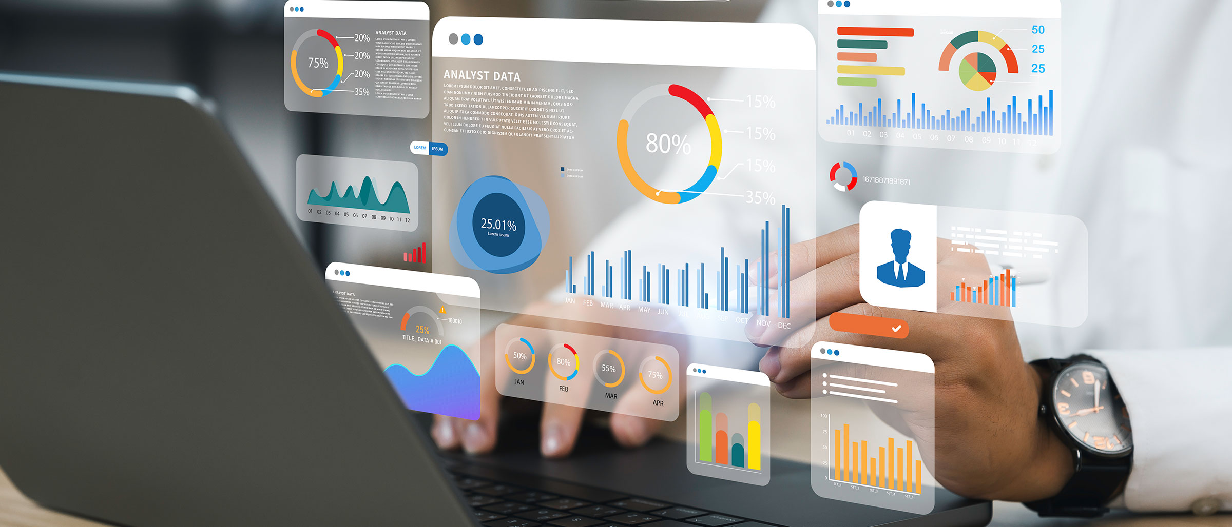 Enterprise platform graphs and charts