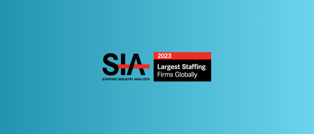 SIA 2023 Largest Staffing Firm Award