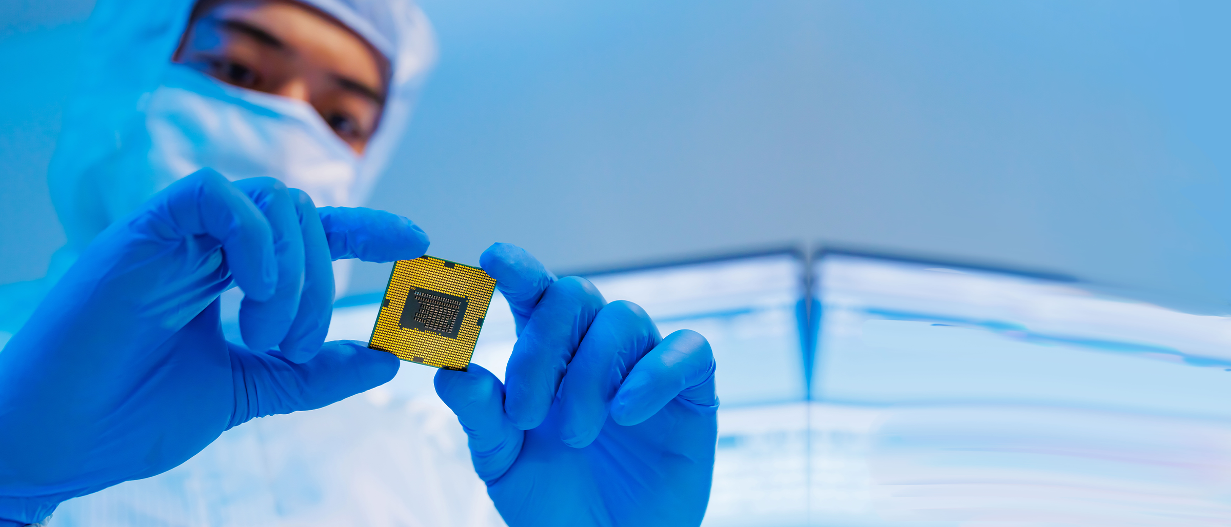 Person holding Semiconductor Processor