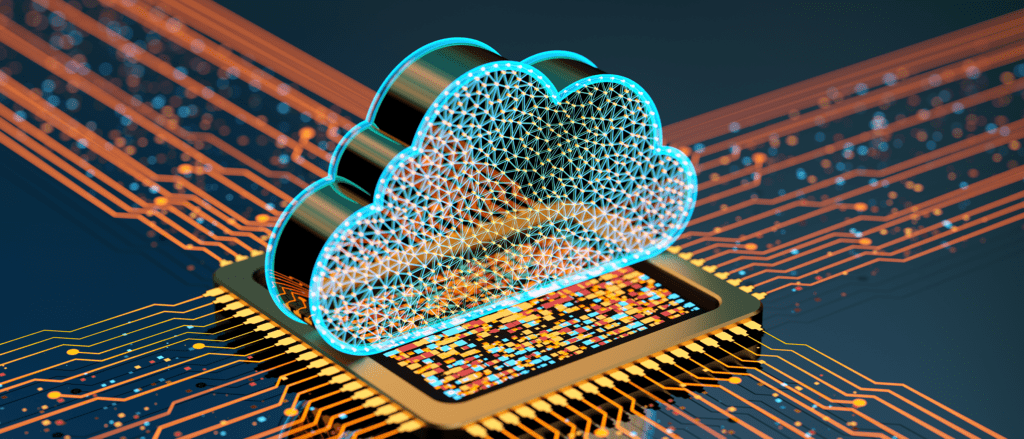 Digital cloud on top of computer processor