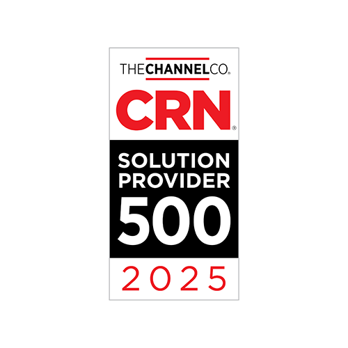Award badge for the 2025 CRN Solution Provider 500