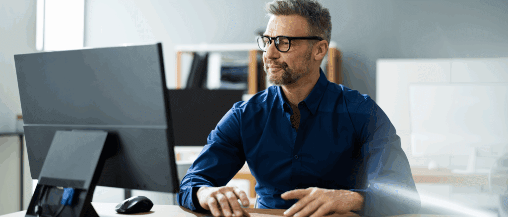 Man at computer