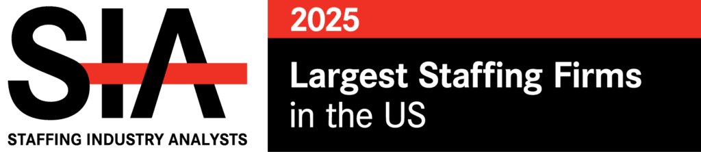 Badge for The Judge Group being named to the 2025 SIA Largest Staffing Firms in the US list